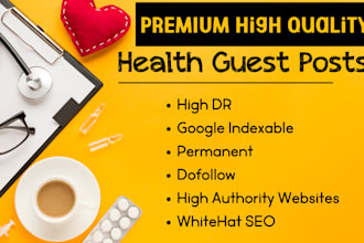 publish your guest posts on top health and wellness sites