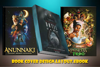 make eye catching book and ebook layout design
