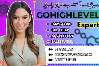 gohighlevel website go high level landing page n8n expert sales funnel ghl crm