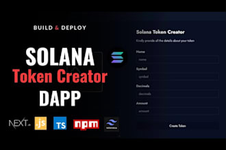 build tax token, be blockchain developer for web3 dapp on solana, uniswap v4,sui