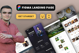 design a figma landing page and one page website