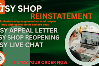 reinstate your etsy suspension and etsy permanent suspended