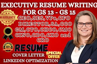do professional executive resume, cv design, cover letter, linkedin optimization