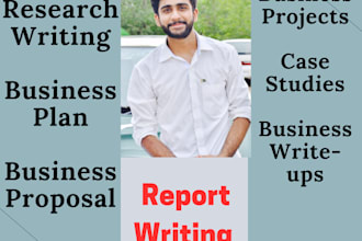 do financial reports and proposal writing for your academics