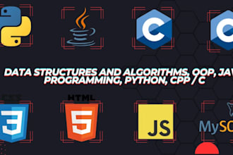 do your data structure and algorithm tasks and projects
