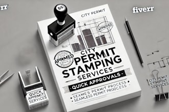 pe stamp, review, seal architectural drawings, mep, adu for city permit approval