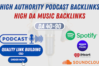 boost your website with high da podcast backlinks, music, and contextual links