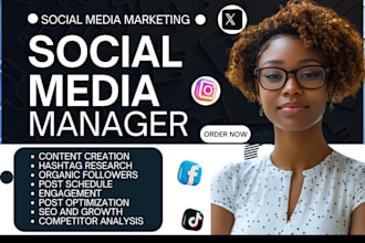social media marketing manager tik tok ads content creator social media manager