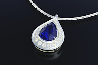 turn sketches into 3d stunning jewelry design with render,bracelet,ring,pendants