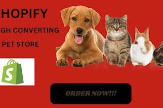 build pet supplies shopify store, pet accessories store