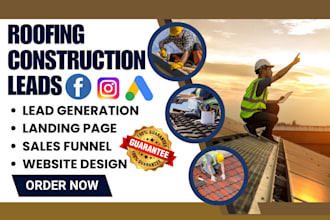 design roofing landing page construction website roofing leads roofing funnel