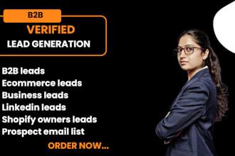 do b2b lead generation, shopify ecommerce leads and prospect leads building