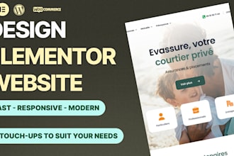 design elementor pro wordpress website and fix issues