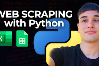 do web scraping with python