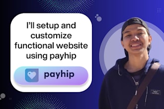 setup and customize functional website using payhip
