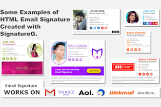 create professional clickable email signatures with social icons