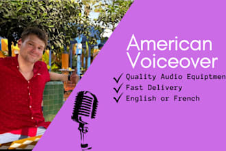 provide an american male voiceover in 24 hours