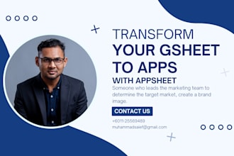 transform your google sheet into app using appsheet