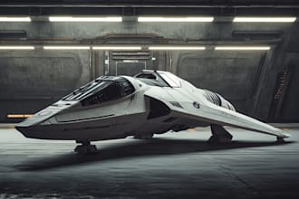 do unique sci fi character and sci fi art