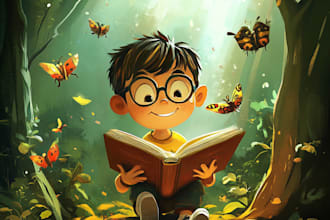 draw children book illustrations and covers