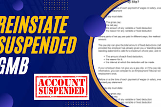 reinstate suspended gmb, appeal suspended gmb ranking