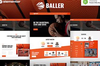 design modern sport club website golf football basketball team wordpress website