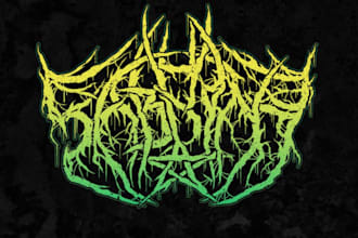 create a unique death metal logo for your band or brand