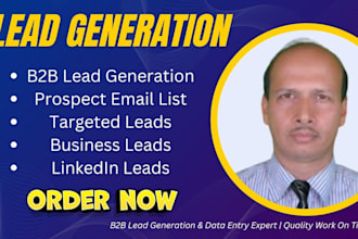 do b2b lead generation,prospect list and email list building