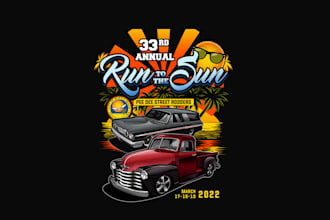 design high quality racing t shirt logo with express delivery