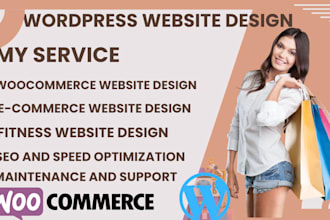 design woocommerce store ecommerce website godaddy website squarespace website