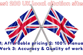 do 200 the best UK local citations and directory submission