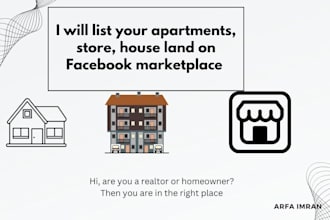 list your apartment, house, real estate properties on facebook marketplace