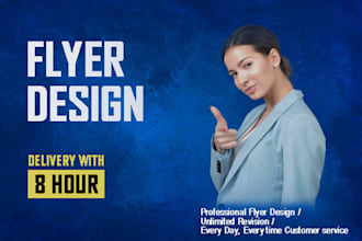 create professional business corporate sports flyer design and poster design