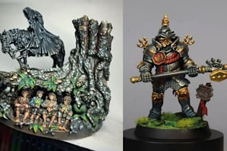 3d print and paint your warhammer mini figure dnd toy full custom model