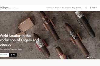design puro cigar shopify store tobacco cigar store vape cannabis cbd  website