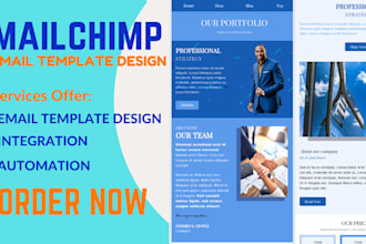 do responsive mailchimp email template newsletter design for wix and squarespace