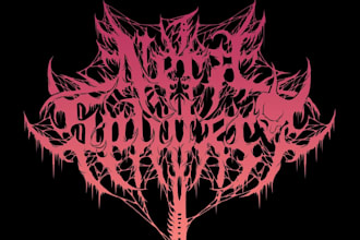 design a brutal death metal logo