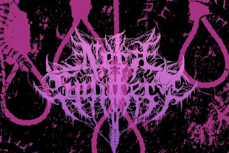 design your black, slamming, brutal, death metal band logo