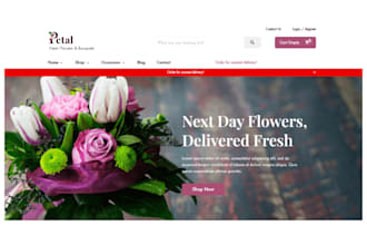 design flower boutique shopify store flower shop store flower florist website