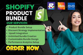 setup  shopify product bundle  with vitals upsell  rebolt bundler unlimited