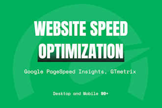 optimize your website speed for gtmetrix and pagespeed insights
