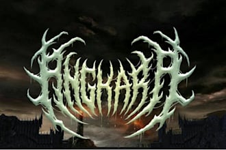 design a brutal death metal logo