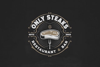 design a retro vintage logo for your restaurant and bar
