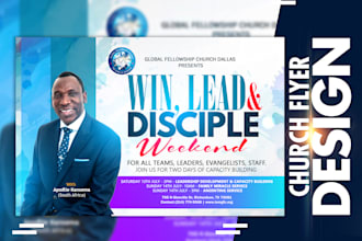 do church flyer, social media , funeral , event poster