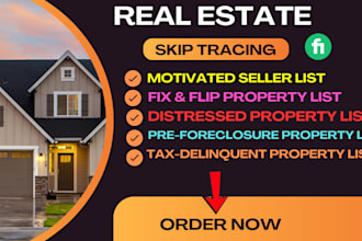 provide updated motivated seller leads with skip tracing