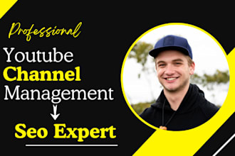 be your certified youtube channel manager and SEO expert