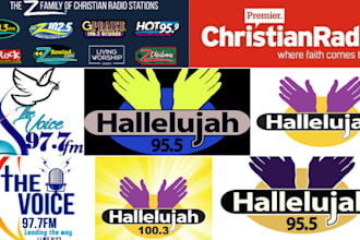 do promotional airplay for your song and ads on different christian radio