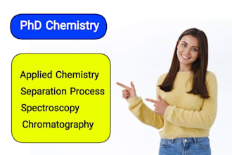 assist in applied chemistry separation process spectroscopy chromatography