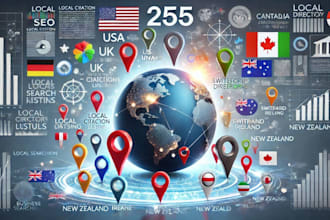 boost local SEO with 255 local citations and directories for all countries