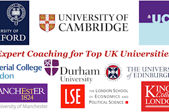 prep you for top university application, personal statement, and interview